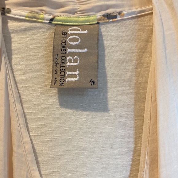 Anthropologie Dolan Cream Colored Faux Wrap Style Top Size M - Picture 2 of 5